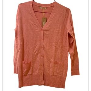WOOLOVERS women’s Silk and Cotton Long Cardigan